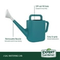 thumbnail image 4 of Expert Gardener 2 gal. Resin Watering Can, Teal Thunder, 4 of 8