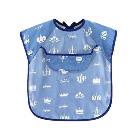

SAYOO Unisex Sleeved Bib Waterproof Feeding Bib with Pocket for Newborn Infant Toddler Baby