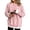 B-Pink, variant on Plus Size Sherpa Lined Top S-5X Women's Warm Fleece Pullover Fall Winter Soft V-Neck Casual Sweatshirt