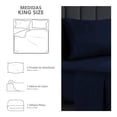 thumbnail image 2 of Juego De Sábanas Mainstays King Size Liso Marino, 2 of 4