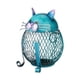 thumbnail image 1 of Hucha de gato de hierro, tarro de cambio ahuecado, adorno de escritorio, 9,4x10,8x14,4 cm, tarro de ahorro de dinero para decoración práctica del, 1 of 9