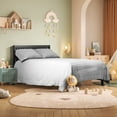 thumbnail image 4 of CASEMIOL 5-In-1 Convertible Crib, New Zealand Pinewood Baby Bed,Baby Crib With 3 Height Adjustment, Non-Toxic Finish, Easy to Assemble, Black, 4 of 13