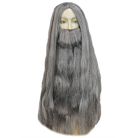 Men's Wizard Wig & Beard Set