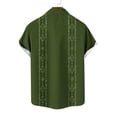 thumbnail image 6 of Lovzfmll Casual Vintage Bowling Camp Short Sleeve Beach Shirt, Men's Summer Button Up with Soft Breathable Fabric Army Green, 4XL, 6 of 6