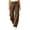 Coffee, variant on Womens Wide Leg Pants High Waisted Palazzo Effortless Everyday High Withed Waistband Casual Pants With Front Pockets Comfort Style Summer Flowy Pants