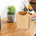 thumbnail image 5 of Openpig Natural Wooden Pen Box Desktop Stationery Organizer Creative Simple Solid Wood Pencil Holder for Office Supplies, 5 of 8