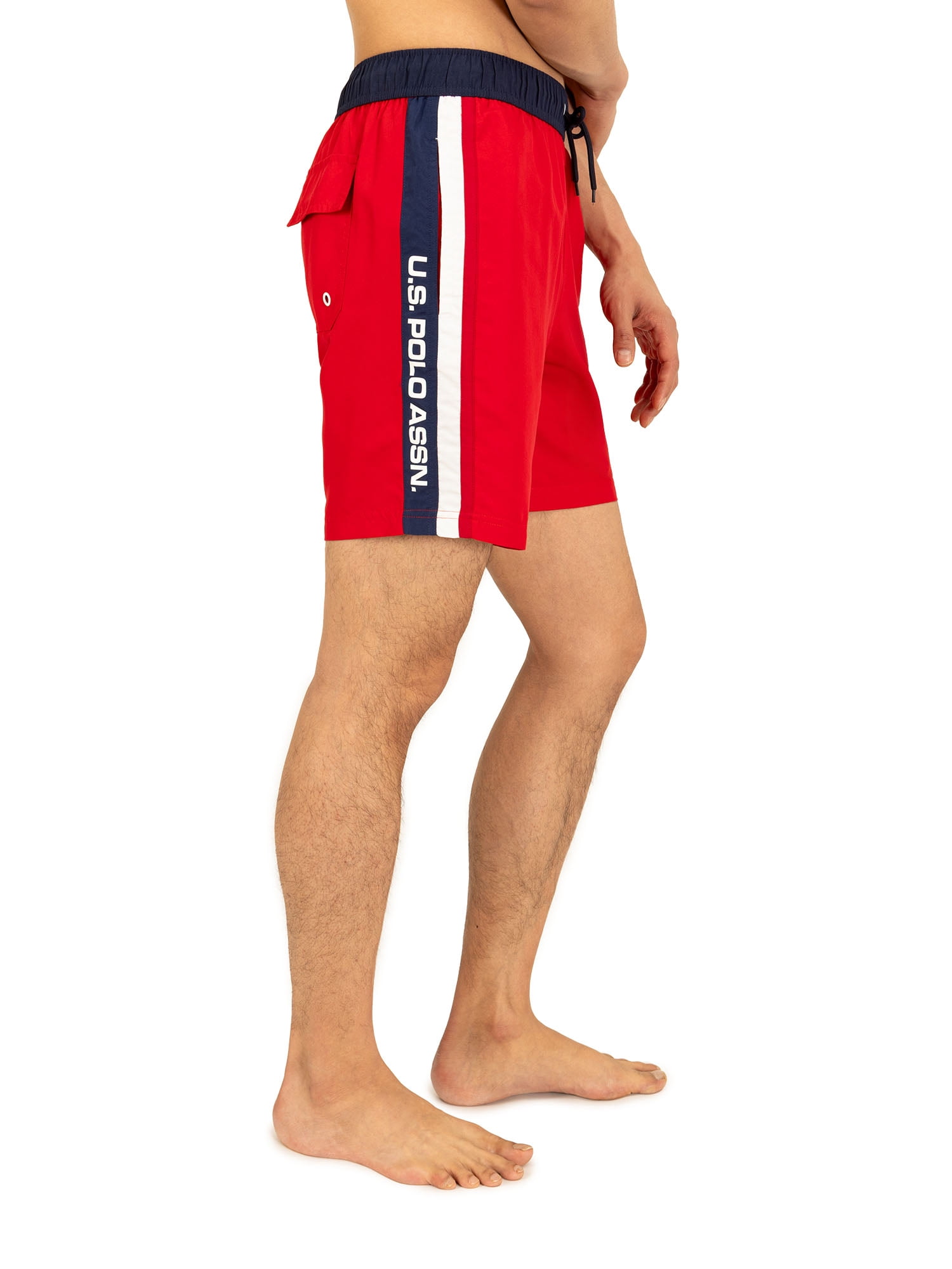 U.S. Polo Assn. Men's & Big Men's Side Stripe Swim Shorts, Sizes S-3XL