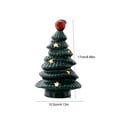 thumbnail image 3 of Mini Ceramic Christmas Tree With LED Night Light Battery Operated Vintage Lighted Christmas Tree with Apples Star Toppers Desktop Ornaments for Home Table Holiday Decoration Christmas Gift, 3 of 7