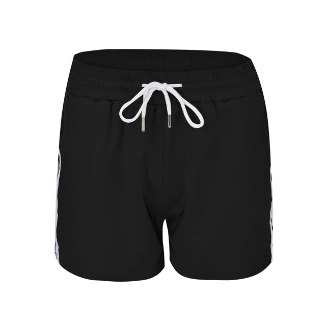 Gibobby Yoga pants cortos mujer Pantalones cortos de yoga de alta elasticidad para mujer, pantalones cortos casuales sueltos para correr en casa(Negro,CH)