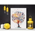 thumbnail image 4 of HFDF Music Tree Watercolor Poster Canvas Wall Art for Home/Office/Room Decor - Canvas Prt Patg Ready to Hang - Musician Gifts With Easel & Hangg Hook 8x10inch Framed, 4 of 5