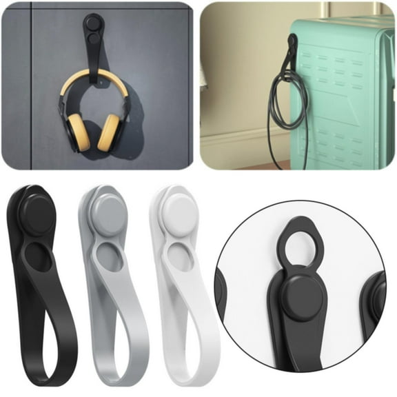 White Self-Adhesive Cord Management Clips, No-Drill Cable Organizer Holders for Christmas Garland, Lights, Wires, Wall Mounted, Removable for Tidy Home Decor