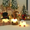 thumbnail image 3 of Christmas Glowing Santa Claus Gnomes Plush, Handmade Swedish Tomte Scandinavian Figurine Nordic Gnome Plush Ornament, 3 of 8