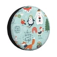 thumbnail image 2 of Balery Christmas Winter Animals Tire Covers - Tough Tire Wheel Protector for Truck, SUV, Trailer, Camper, RV -15 inch, 2 of 8