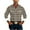 Khaki, variant on ZRGHAOYLQ Western Plaid Cowboy Shirts Big and Tall Button Down Long Sleeve Shirts for Men Loose Fit Lapel Tshirts Business Casual Dress T Shirts