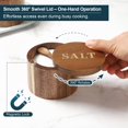 thumbnail image 4 of Salt Cellar Timtopno, madera de acacia con cuchara y tapa giratoria, 180 ml, 4 of 6