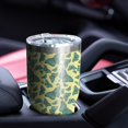 thumbnail image 4 of 30oz Yellow Blue Butterfly Pattern Tumblers Stainless Steel Tumbler with Lid and Straw,Vacuum Insulated Double Wall Travel Tumbler Cups Mug with Cleaning Brush for Coffee,Tea, 4 of 7