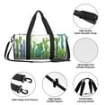 thumbnail image 6 of Bingfone Cartoon Cactus Print Gym Duffle Backpack for Men Women,Travel Weekender Carry-On Bags with Detachable Back Pack Straps for Traveling Overnight Climb Sports, 6 of 8