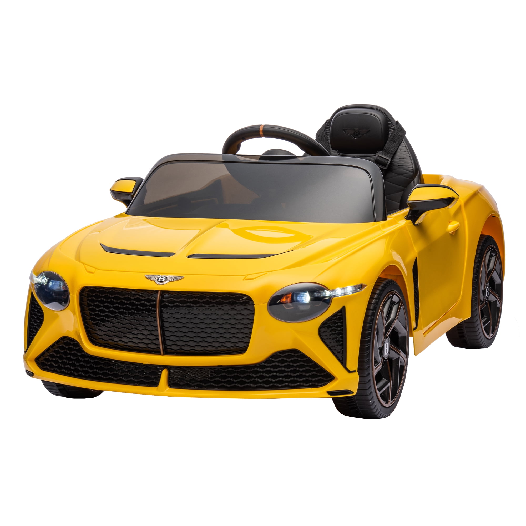 Resenkos Yellow Kids Ride On Car 12V Electric Vehicle Ride on Toys with Parental Remote Resenkos Yellow Kids Ride On Car 12V Electric Vehicle Ride on Toys with Parental Remote