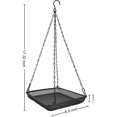 thumbnail image 4 of XYADX 2 Pack Wild Bird Feeder Tray, Heavy Duty Metal Mesh Platform Seed Feeder with Durable Chains for Outdoor Garden Use, 4 of 7