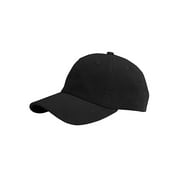 Low Profile Dyed Cotton Twill Cap - Black
