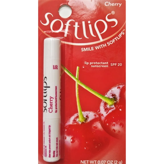 Softlips Lip Protectant Sunscreen Lip Balm - SPF 20 - Cherry - 2g Tube