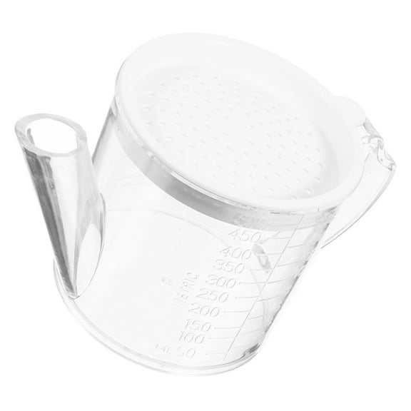 Soimiss Transparent Fat Separator Grease Strainer and Container for Storage PP and Kitchen Tool 16 oz