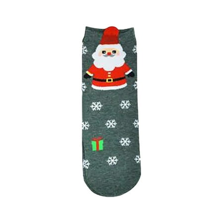 

asdoklhq Christmas Socks for Women Unisex Christmas Vintage Cotton Coral Velvet Sock Comfortable Socks