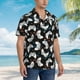 thumbnail image 3 of Balery Cool Gamepad Camisas hawaianas de manga corta para hombre, camisas playeras de corte holgado, camisas de vacaciones con botones,Small, 3 of 7