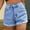 Sky Blue, variant on Pxiakgy Jean Shorts for Women Women's Denim Shorts High Waisted Ripped Denim Hot Short Distressed Hem Jeans Shorts with Pockets Summer Trendy Jorts Roll Up Hem Straight Leg Denim Jean Shorts