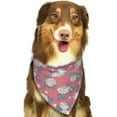 thumbnail image 6 of Disketp Rose Flowers Dog Bandanas 1PC Triangle Adjustable Puppy Bandana Bib Handkerchief for Large Medium Girl Dogs Pets Gift, 6 of 6