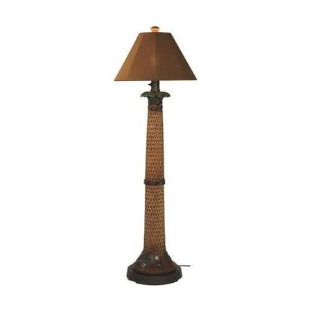 Palm Outdoor Floor Lamp With Teak Sunbrella Shade Color Com Palm Outdoor Floor Lamp With Teak, Outside Floor Lamps