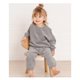 thumbnail image 2 of Gibobby Conjunto de pantalones para niños Traje de algodón para niños El nuevo bebé Cuello redondo Pantalones de dos piezas de manga larga para el invierno(Gris,18-24 Meses), 2 of 3