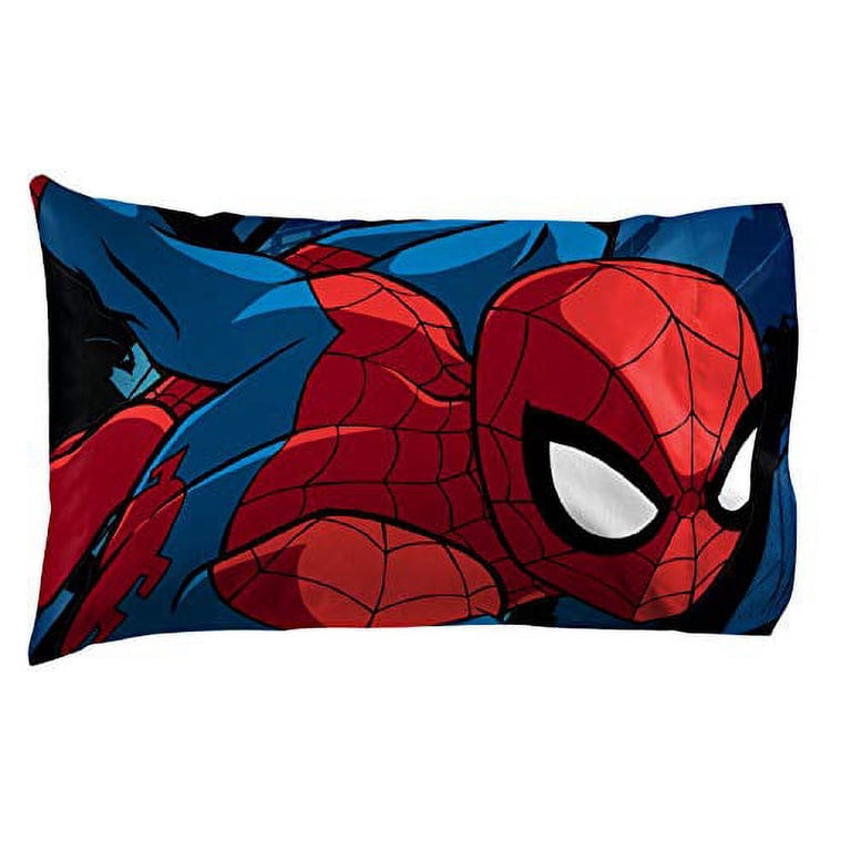 Marvel Spider Man Superhero Bed Size Full Sheet Set, 100