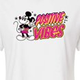thumbnail image 3 of Disney - Positive Vibes  - Juniors Cropped Cotton Blend T-Shirt, 3 of 5