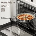 thumbnail image 5 of Innerwell 12 Inch Ceramic Hybrid Tri-Ply Stainless Steel Frying Pans Nonstick W/Lid, Large Induction Skillet Frying Pans for Cooking, 5 of 8