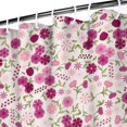 thumbnail image 4 of Waterproof Pioneer Shower Curtain 84x72 Inch Polyester Unique Colorful Floral Shower Curtain for Bathroom Hotel Home Decor with 12 Plastic Hooks, 4 of 5