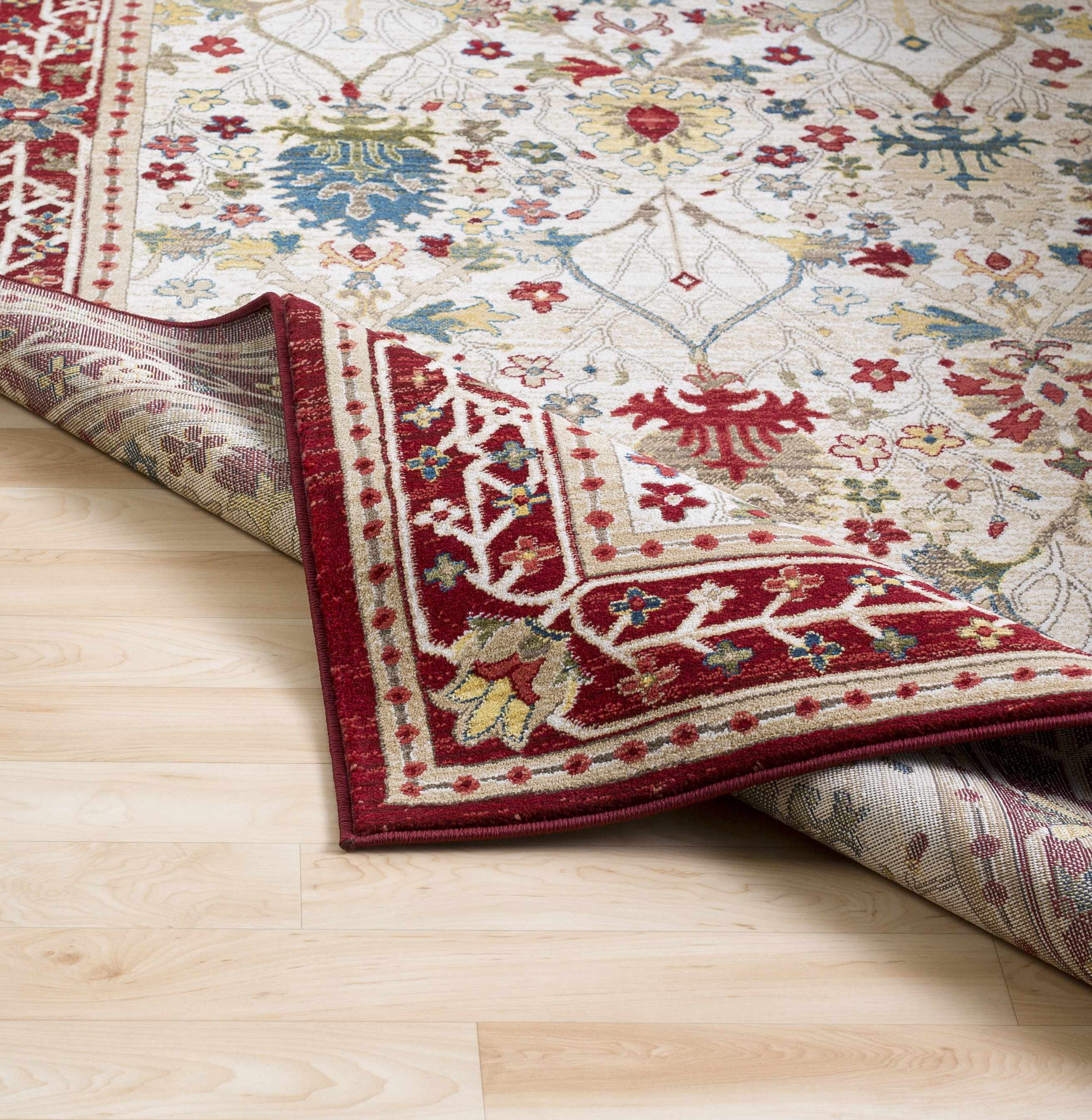 Hauteloom Azurelle Living Room, Bedroom Area Rug - Traditional - Purple, Blue, Red - 2'7" x 4'11"