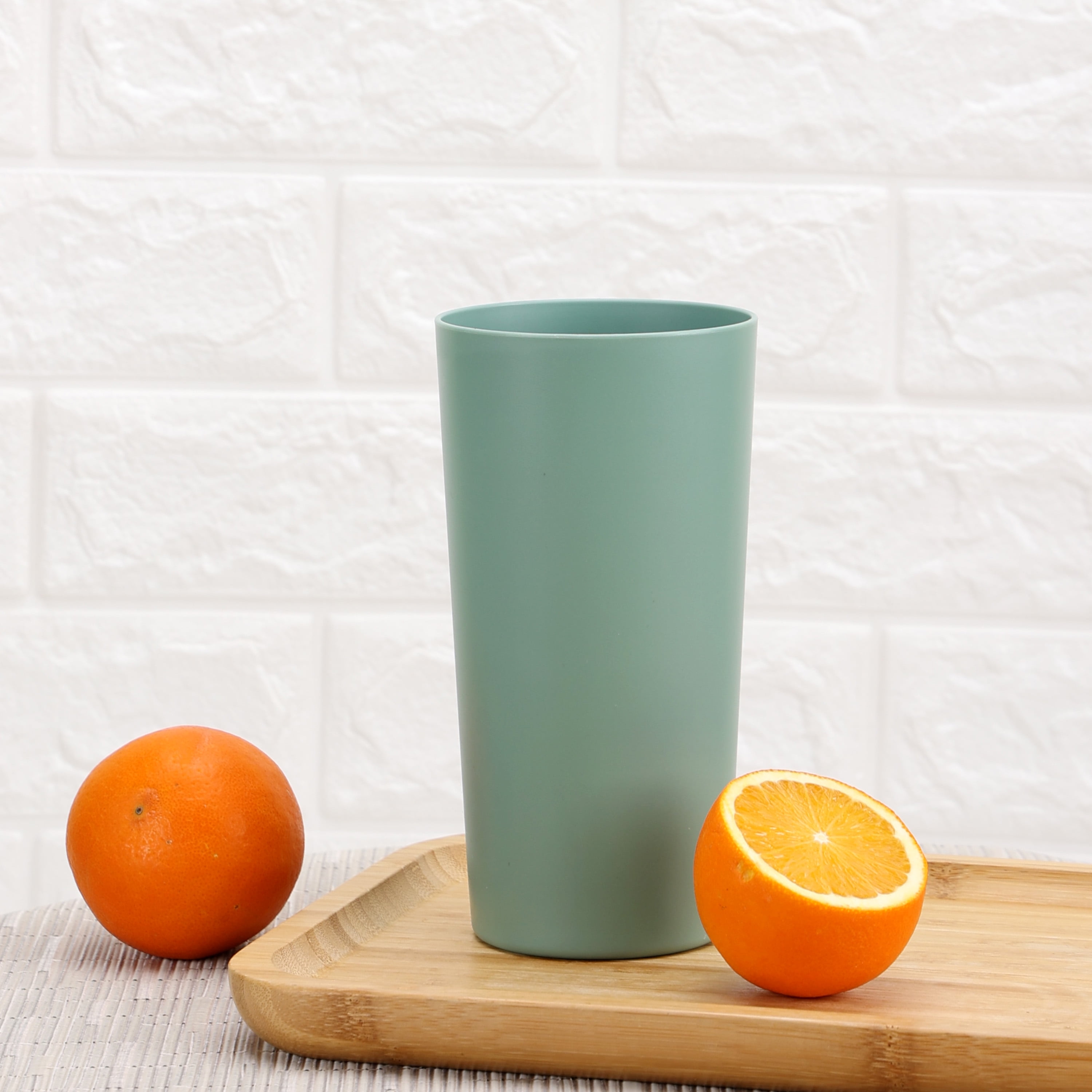 Mainstays - Sage Round Plastic Tumbler, 26-Ounce