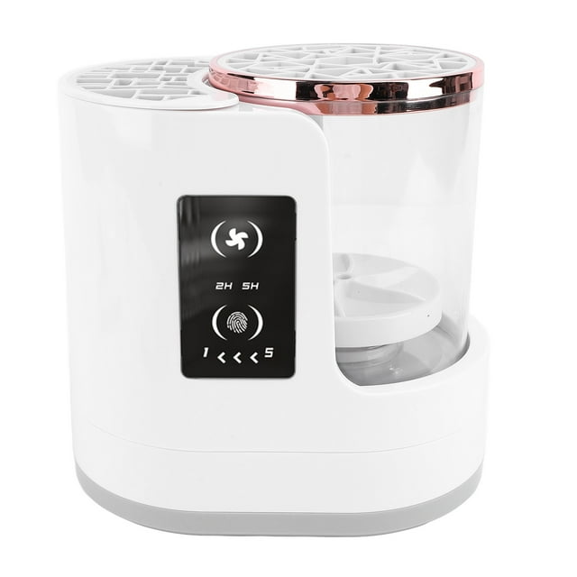 Limpiador De Brochas De Maquillaje Eléctrico, Temporizador Automático 2H 5H Funcional 850RPM Máquina Secadora De Brochas De Maquillaje Limpieza Profunda USB Desmontable Para