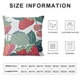 thumbnail image 5 of SHANXI Pink Fruits Fruit Pillow Covers Pillowcases Home Decor Bed Couch Sofa Office Living Room Cushion 12x12in, 5 of 5