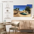 thumbnail image 5 of Elephant Stock Oasis In The Desert Wall Art - Horizontal Canvas Wall Art - Living Room Wall Decor - Nature Canvas - Brown And Teal Decor - 24" x 16", 5 of 8