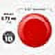 DISCOUNT PROMOS Frisbees 9.25 inch. Set of 10, Bulk Pack - Fun Outdoor Games for Adults and Family - Red