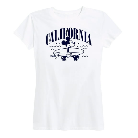 Mickey & Friends - California Mickey - Women's Short Sleeve Graphic T-Shirt