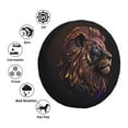 thumbnail image 4 of Waterproof Spare Wheel Cover, Lion Feline Predator Pattern Adjustable Wheel Cover For Jeep Trailer RV SUV Car, 17 inch, 4 of 8