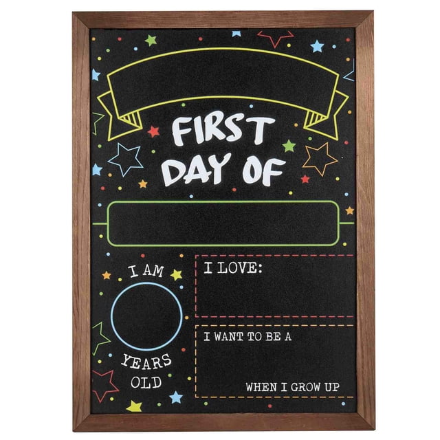 Cartel de pizarra GSM Brands de doble cara 36 x 25 cm