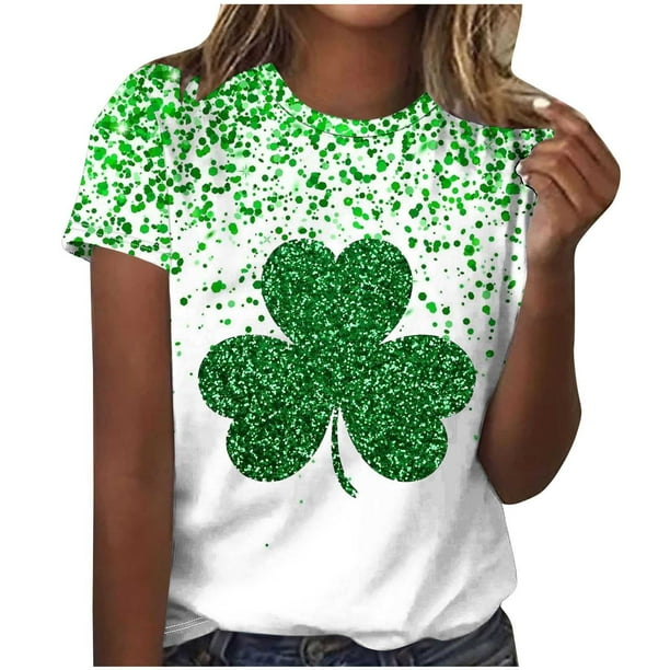 Camisetas Casuales de Manga Corta con Cuello de Tripulación Impresa de San Valentín Tee Gráfica Ligera Top 95% Poliéster 5% Elastano para el Uso Diario, Camiseta de Moda Cómoda