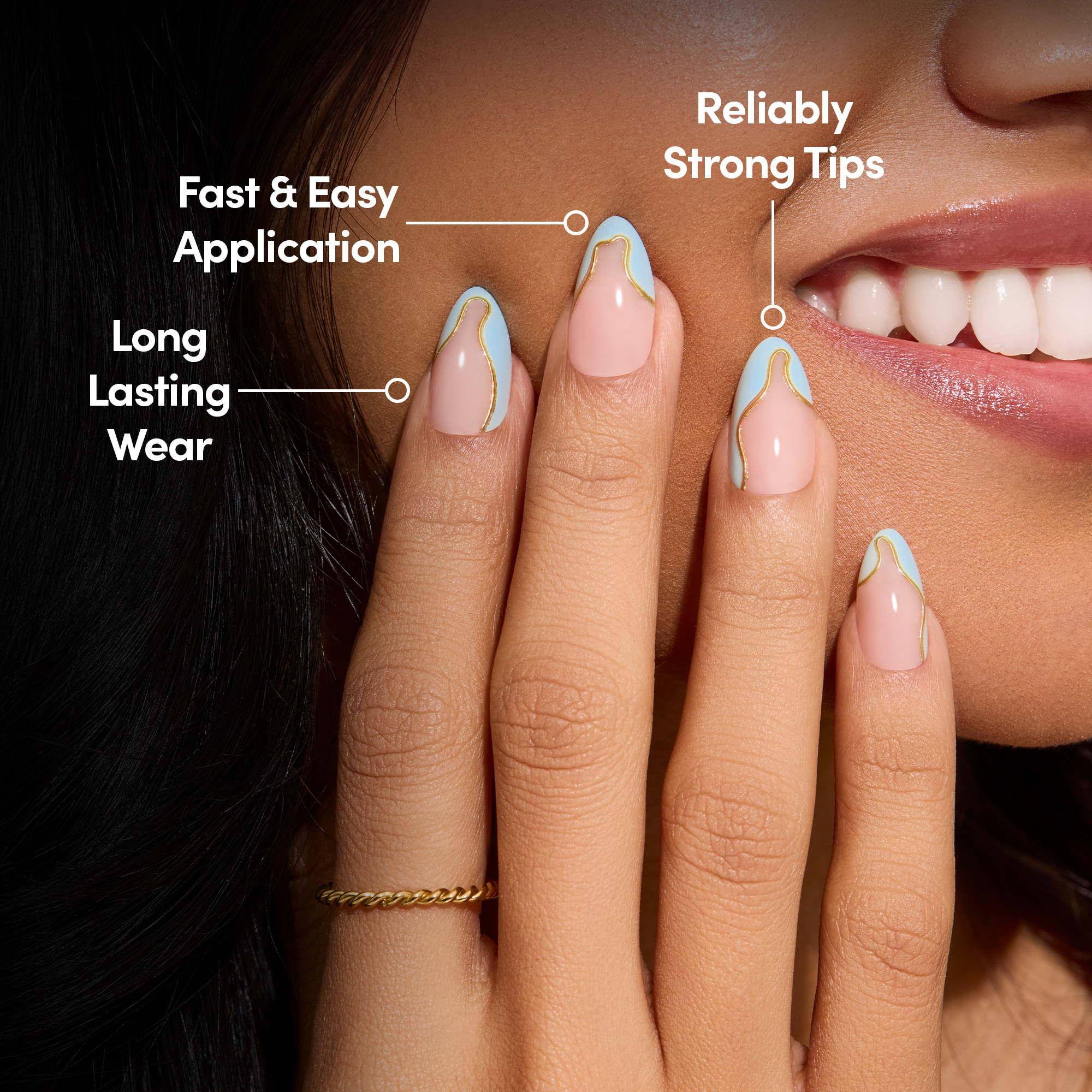 DIGI by Glamnetic Short Almond Press-On Nails photo 4