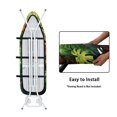 thumbnail image 4 of HELLHERO Leaves Ironing Board Cover, Soft Ironing Board Cover, Non Stick Scorch and Stain Resistant Standard Size 15x54 Inch with Elastic Edges, 4 of 5
