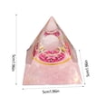 thumbnail image 3 of TIMIFIS Resinous Pyramid Ring Crystal Energy Chip Drip Resin Home Office Desktop Ornament Home Decoration, 3 of 6