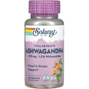 Solaray Ashwagandha, 470 mg, 60 VegCaps